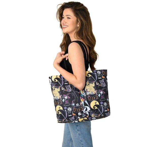 New Disney Women's Jack Skellington Tote Bag Nightmare Before Christmas - Picture 5 of 10